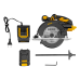 Пила циркулярная аккумуляторная DENZEL CCSH-20-165, 165 мм, Li-Ion, 20 В