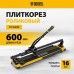 Плиткорез рельсовый DENZEL 600х16мм, каретка на подш., стальная станина, усил. рукоятка-пенал Плиткорез рельсовый DENZEL 600х16мм, каретка на подш., стальная станина, усил. рукоятка-пенал