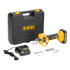 Секатор аккумуляторный, бесщет. DENZEL, CP-40BL, Li-Ion, 20 В, лезвия SK5 Секатор аккумуляторный, бесщет. DENZEL, CP-40BL, Li-Ion, 20 В, лезвия SK5