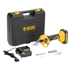 Секатор аккумуляторный, бесщет. DENZEL, CP-30BL, Li-Ion, 20 В, лезвия SK5 Секатор аккумуляторный, бесщет. DENZEL, CP-30BL, Li-Ion, 20 В, лезвия SK5