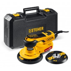 STEHER BOS-25 Duo, d125 / d150 мм, 2.5 мм, 350 Вт, бесщеточная орбитально-шлифовальная машина, кейс (BOS-25) STEHER BOS-25 Duo, d125 / d150 мм, 2.5 мм, 350 Вт, бесщеточная орбитально-шлифовальная машина, кейс (BOS-25)