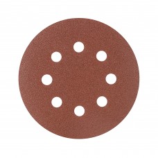 Круг шлифовальный на липучке (125 мм, Р100, 8 отв.) Круг шлифовальный на липучке (125 мм, Р100, 8 отв.)