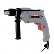 Дрель ударная ПОБЕДА, ДУ-13/775, с ударом, мощность 775Вт, макс.диаметр 13мм, глубиномер + дополнительная ручка Дрель ударная ПОБЕДА, ДУ-13/775, с ударом, мощность 775Вт, макс.диаметр 13мм, глубиномер + дополнительная ручка