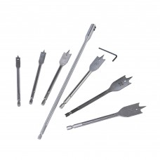 Набор сверел по дереву перовых 10-25 мм, удлиннитель 300 мм Набор сверел по дереву перовых 10-25 мм, удлиннитель 300 мм