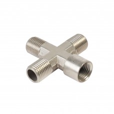 Переходник PATRIOT 1259/2 (крест 1/4" FMMM) Переходник PATRIOT 1259/2 (крест 1/4" FMMM)