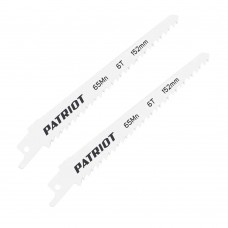 Полотно пильное по дереву для сабельной пилы (152х19х1.27 мм, 6T, 2 шт.) Полотно пильное по дереву для сабельной пилы (152х19х1.27 мм, 6T, 2 шт.)