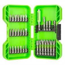 Набор бит, торцевых головок и адаптеров в кейсе Greenworks (40 шт.) Набор бит, торцевых головок и адаптеров в кейсе Greenworks (40 шт.)