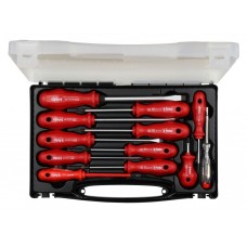 Набор отверток Felo SL/PZ/PH (ударная отвертка, отвертка SL VDE, отвертка тестер сети) в кейсе, 12 шт 20011296 Набор отверток Felo SL/PZ/PH (ударная отвертка, отвертка SL VDE, отвертка тестер сети) в кейсе, 12 шт 20011296