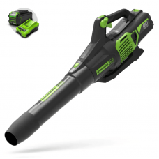 Воздуходув аккумуляторный Greenworks GD60ABK4, 60V (209 км/ч) бесщеточный, c 1хАКБ 4 А.ч. и ЗУ Воздуходув аккумуляторный Greenworks GD60ABK4, 60V (209 км/ч) бесщеточный, c 1хАКБ 4 А.ч. и ЗУ