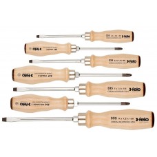 Набор отверток Felo ударных с деревянной рукояткой (SL/PH/PZ), 7 шт 33597198 Набор отверток Felo ударных с деревянной рукояткой (SL/PH/PZ), 7 шт 33597198