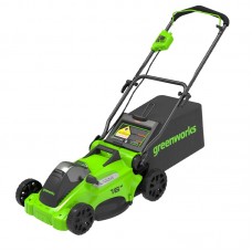 Газонокосилка Greenworks GD40LM16X 40V (41 см) бесщеточная аккумуляторная Газонокосилка Greenworks GD40LM16X 40V (41 см) бесщеточная аккумуляторная