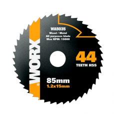 Пильный диск по металлу WORX WA5035, 44T HSS Пильный диск по металлу WORX WA5035, 44T HSS
