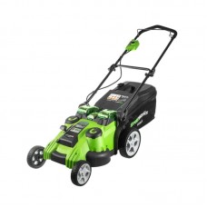 Газонокосилка Greenworks TwinForce G40LM49DB 40V (49 см) аккумуляторная Газонокосилка Greenworks TwinForce G40LM49DB 40V (49 см) аккумуляторная
