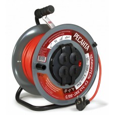 Удлинитель силовой на металлической катушке Ресанта СУ-3х2,5-50/3 Удлинитель силовой на металлической катушке Ресанта СУ-3х2,5-50/3