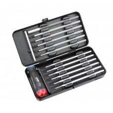 Отвертка c регулировкой крутящего момента Серия Nm 1,5 -3,0 с набором насадок 12 шт в кейсе plus/minus Felo 10099716 Отвертка c регулировкой крутящего момента Серия Nm 1,5 -3,0 с набором насадок 12 шт в кейсе plus/minus Felo 10099716