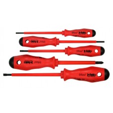 Набор отверток Felo диэлектрических (SL/PZ), 5 шт 51395198 Набор отверток Felo диэлектрических (SL/PZ), 5 шт 51395198