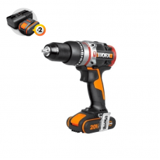 Дрель-шуруповерт ударная WORX WX354 20V (60Нм) бесщеточная аккумуляторная Дрель-шуруповерт ударная WORX WX354 20V (60Нм) бесщеточная аккумуляторная