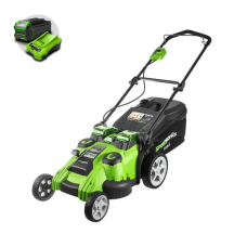 Газонокосилка Greenworks TwinForce G40LM49DB 40V (49 см) аккумуляторная Газонокосилка Greenworks TwinForce G40LM49DB 40V (49 см) аккумуляторная