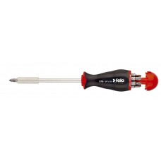 Отвертка с увеличенным магнитным держателем под биты с набором бит SL, PH, PZ 8шт Felo 37604105 Отвертка с увеличенным магнитным держателем под биты с набором бит SL, PH, PZ 8шт Felo 37604105