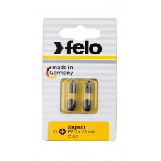 Бита Felo Impact крестовая ударная (PZ 3X25), 2 шт 02103241 Бита Felo Impact крестовая ударная (PZ 3X25), 2 шт 02103241