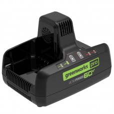 Быстрое зарядное устройство для двух аккумуляторов Greenworks G60DC10 60V (10 А) Быстрое зарядное устройство для двух аккумуляторов Greenworks G60DC10 60V (10 А)
