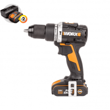 Дрель-шуруповерт ударная WORX WX352 20V (60 Нм) аккумуляторная бесщеточная Дрель-шуруповерт ударная WORX WX352 20V (60 Нм) аккумуляторная бесщеточная
