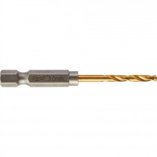 Сверло Milwaukee по металлу RedHEX HSS-TiN 3,0мм, упак_10 Сверло Milwaukee по металлу RedHEX HSS-TiN 3,0мм, упак_10