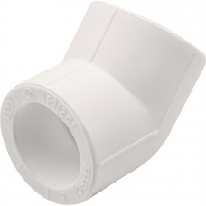 Угольник THERMOLIGHT 45гр. PP-R 20 белый (50/500) Угольник THERMOLIGHT 45гр. PP-R 20 белый (50/500)