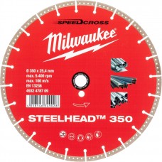 Диск алмазный Milwaukee STEELHEAD 350мм SPEEDCROSS (RU) Диск алмазный Milwaukee STEELHEAD 350мм SPEEDCROSS (RU)