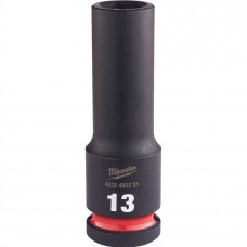 Головка Milwaukee 1/2" ударная удлиненная SHOCKWAVE 13мм Головка Milwaukee 1/2" ударная удлиненная SHOCKWAVE 13мм