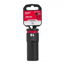 Головка Milwaukee 1/2" ударная удлиненная SHOCKWAVE 19мм Головка Milwaukee 1/2" ударная удлиненная SHOCKWAVE 19мм