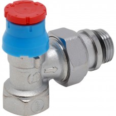Клапан термостатический Giacomini угловой, 1/2х1/2 ВН, хромированный, отвод с гермет.прокладкой Клапан термостатический Giacomini угловой, 1/2х1/2 ВН, хромированный, отвод с гермет.прокладкой