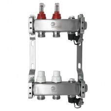 Коллектор Wester нерж. 1"-3/4 в сборе с расходомерами на 2 выхода, MUFS2134 Коллектор Wester нерж. 1"-3/4 в сборе с расходомерами на 2 выхода, MUFS2134