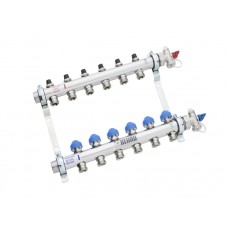 Коллектор REHAU распределительный HKV 1"х3/4"ЕК 10 вых. нерж. сталь без расходомеров Коллектор REHAU распределительный HKV 1"х3/4"ЕК 10 вых. нерж. сталь без расходомеров