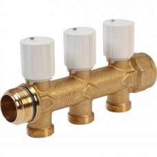 Коллектор с регулирующими клапанами 1"х3х3/4"Е, R583V, Giacomini R583VY103 Коллектор с регулирующими клапанами 1"х3х3/4"Е, R583V, Giacomini R583VY103