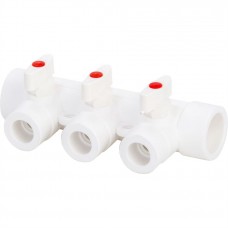 Коллектор Lammin с шаровыми кранами PPR 40 х 3 20/1 Коллектор Lammin с шаровыми кранами PPR 40 х 3 20/1