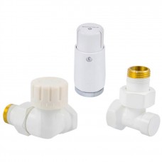 Комплект трехосевой SCHLOSSER STANDARD MINI 1/2" левый, белый, с термоголовкой MINI M30x1,5 Комплект трехосевой SCHLOSSER STANDARD MINI 1/2" левый, белый, с термоголовкой MINI M30x1,5