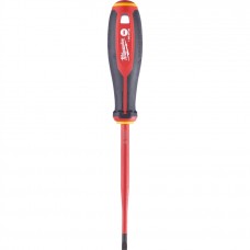 Отвертка Milwaukee диэлектрическая VDE SL 1,0x5,5 x125 трехгранная рукоятка Отвертка Milwaukee диэлектрическая VDE SL 1,0x5,5 x125 трехгранная рукоятка