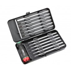 Отвертка c регулировкой крутящего момента Серия Nm 0,6-1,5 с набором насадок 12 шт в кейсе plus/minus Felo 10099616 Отвертка c регулировкой крутящего момента Серия Nm 0,6-1,5 с набором насадок 12 шт в кейсе plus/minus Felo 10099616