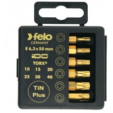 Набор бит Felo TiN (Tx 50 мм), 6 шт в кейсе 03691576 Набор бит Felo TiN (Tx 50 мм), 6 шт в кейсе 03691576