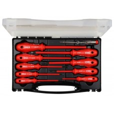 Набор отверток Felo диэлектрических (SL/PH, тестер напряжения сети), 10 шт в кейсе 60011096 Набор отверток Felo диэлектрических (SL/PH, тестер напряжения сети), 10 шт в кейсе 60011096