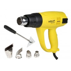 Термовоздуходувка MOLOT MHG 6020 в кор. + набор сопл 2000 Вт, 3 скор., 60-600 °С
(2000 Вт, 3 скор., 60-600 °С, плав. рег., 300-500 л/мин)
