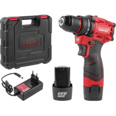 Аккумуляторная дрель-шуруповерт WORTEX LX BD 1220 DLi 12В, 30 Нм, 2*1.5 Ач, патрон 10 мм, бесщёт.
(12 В, БЕСЩЁТ.ДВИГ., с 2х1.5 Ач акб, НЕ подходит к линейке ALL1)