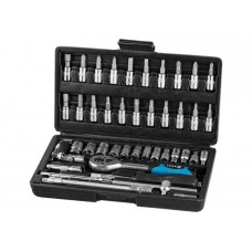 Набор головок и бит 46пр. ТРЕК
(1/4", 6 граней) Набор головок и бит 46пр. ТРЕК
(1/4", 6 граней)