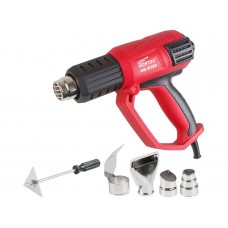 Термовоздуходувка WORTEX HG 6120 в кор. + набор сопл 2000 Вт, 3 режима., 50-600 °С
(ступенч. рег., с набором насадок)