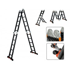 Лестница алюм. многофункц.4х5 ступ.(стрем.-283см,лестн.-580см) 15,5кг BLACK LINE STARTUL (ST9930-05)
(усиленное шарнирное соединение, прорезиненные колеса и доп.стабилизаторы) Лестница алюм. многофункц.4х5 ступ.(стрем.-283см,лестн.-580см) 15,5кг BLACK LINE STARTUL (ST9930-05)
(усиленное шарнирное соединение, прорезиненные колеса и доп.стабилизаторы)