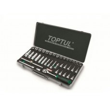 Набор головок и бит 3/8" 39предм. 6гр. метал.кейс TOPTUL (GCAD3902) Набор головок и бит 3/8" 39предм. 6гр. метал.кейс TOPTUL (GCAD3902)