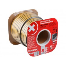 Уплотнитель гаражный "W" черный 15х8мм 40м STARFIX (SF1016-03)