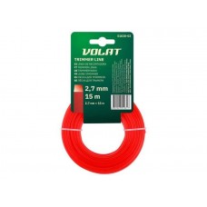 Леска ф 2.7 мм х 15 м квадратн. сеч. ВОЛАТ Леска ф 2.7 мм х 15 м квадратн. сеч. ВОЛАТ