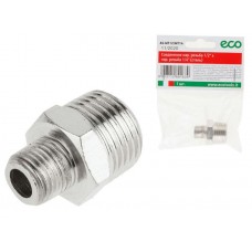 Соединение нар. резьба 1/2" х нар. резьба 1/4" (сталь) ECO Соединение нар. резьба 1/2" х нар. резьба 1/4" (сталь) ECO